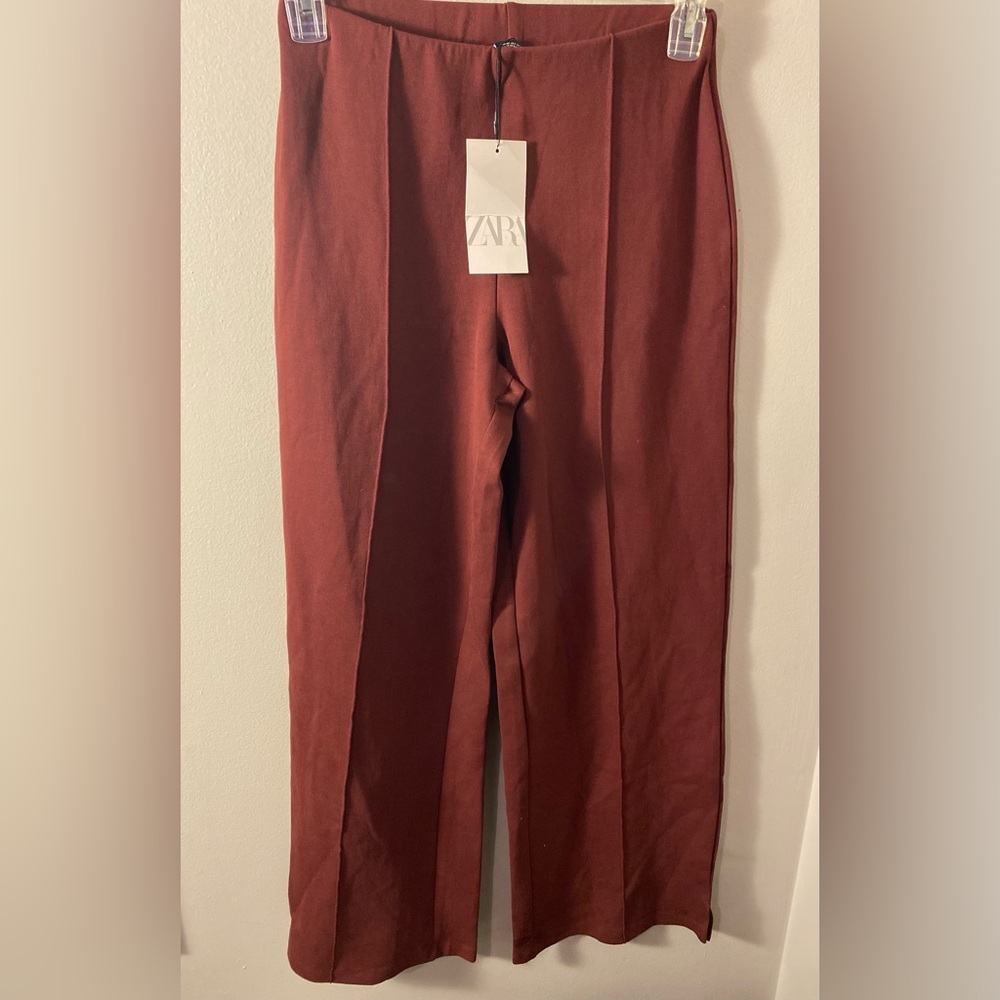 Zara seam wide leg pants NEW Medium
